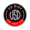Logo du club de football US DIzy sur fond noir et rouge